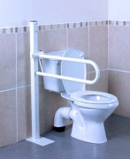 Freistehender Toilettenstützgriff zur Bodenmontage, Griff 75 cm