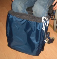 Rollstuhl Fuß-Schlupfsack, marine