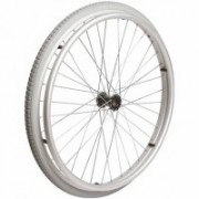24 Zoll Rollstuhlrad mit Greifring, schwarz