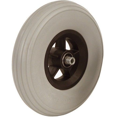 8 Zoll Rollstuhl Polyurethanrad, 200 mm x 50 mm, inkl. Distanzbuchsen
