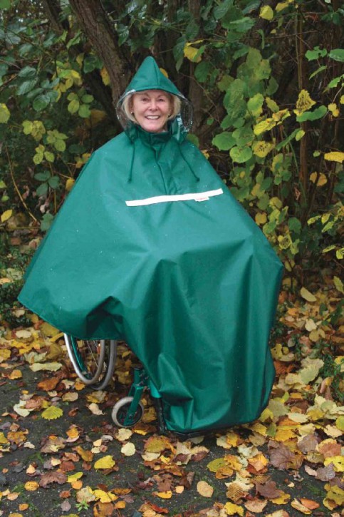 Wetterschutz Poncho für Rollstuhlfahrer, Größe 4