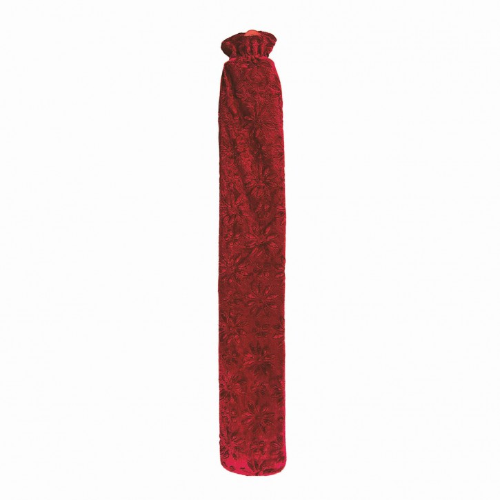 Extra lange Gummiwärmflasche mit 77 cm, LONGI Brombeere